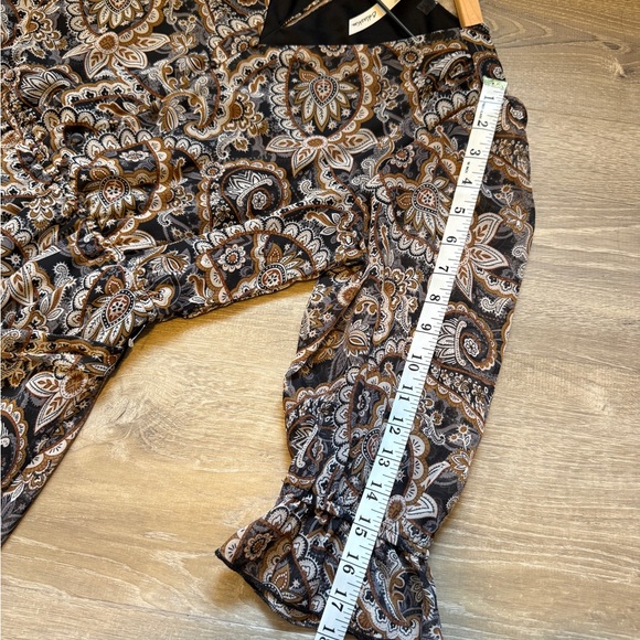 NY Collection Black and White Tiered Midi Dress- Size S - Picture 9 of 12